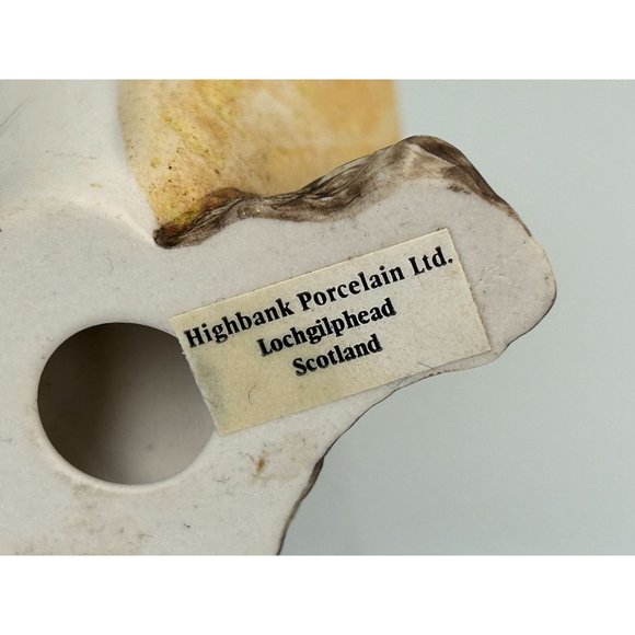 Highbank Porcelain Lochgilphead Scotland Owl Figure, Home Decor, Bird Branch - Picture 8 of 9